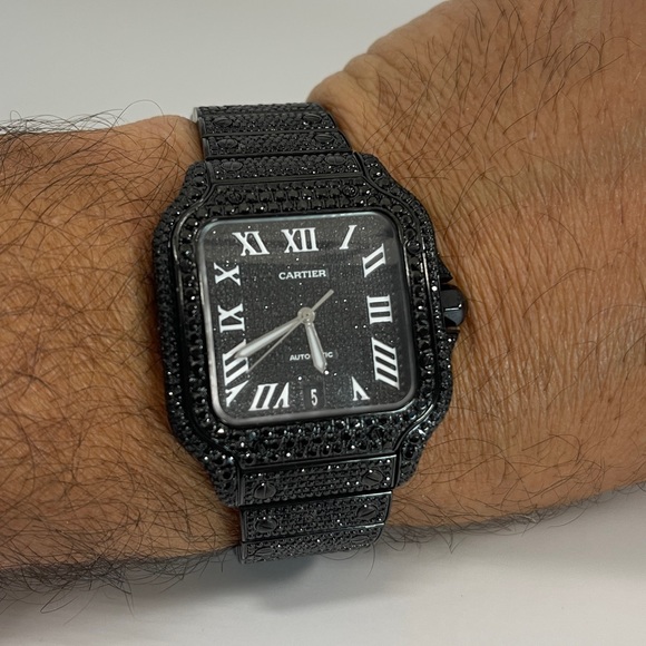 Santos De Cartier Diamonds Watch - Picture 4 of 5